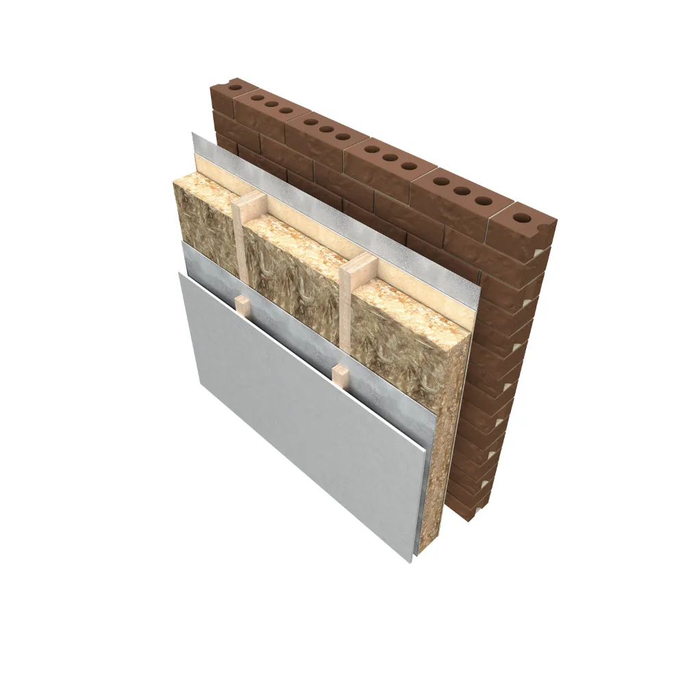 140mm Knauf FrameTherm® Roll 32 (3 x 380mm rolls) (3.19m²)