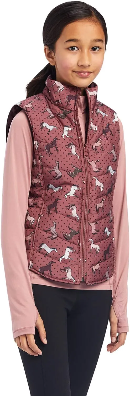 Ariat Unisex Bella Reversible Insulated Vest Wild Ginger Ponies/Mulberry X-Small