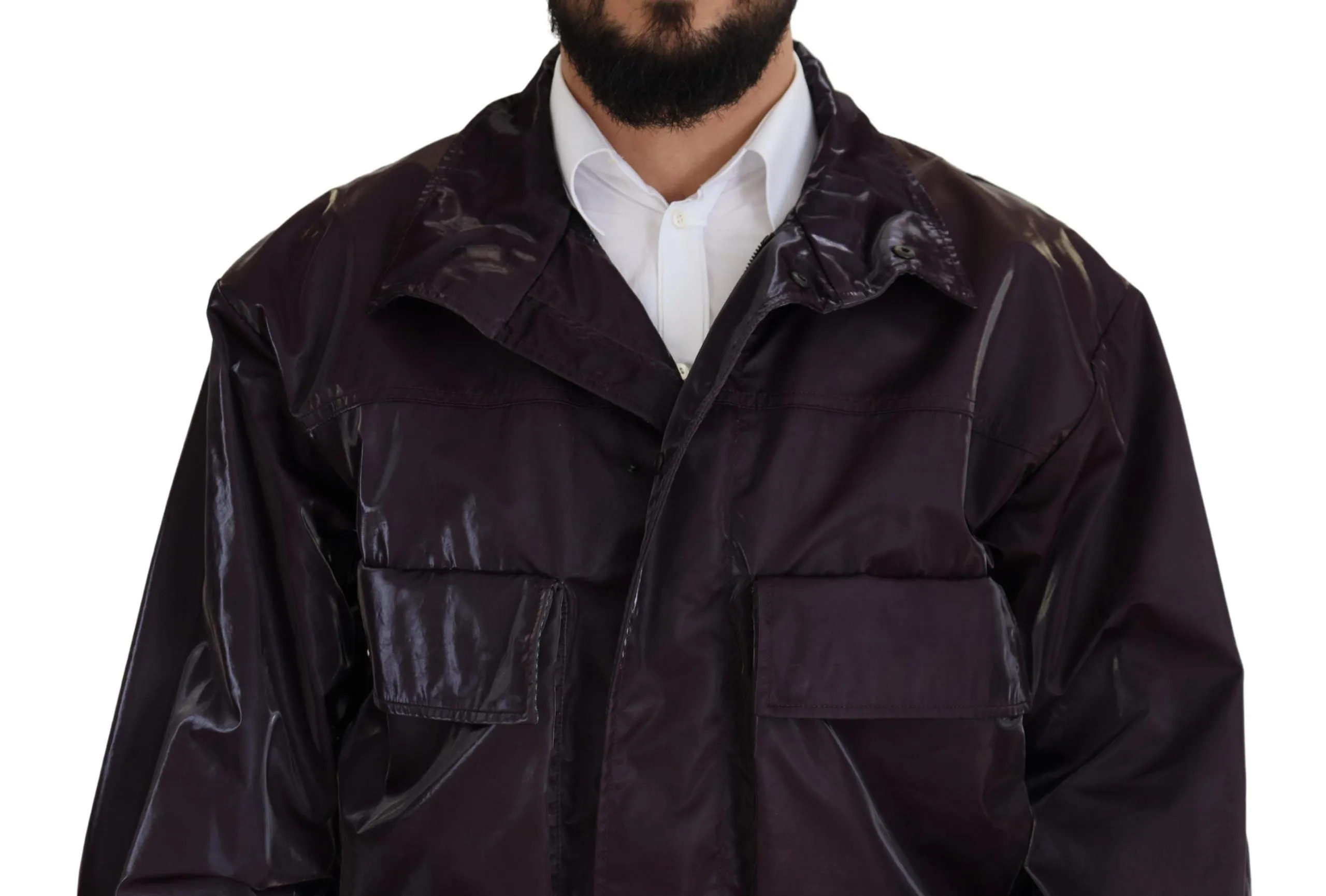 Dolce & Gabbana Elegant Purple Biker Jacket