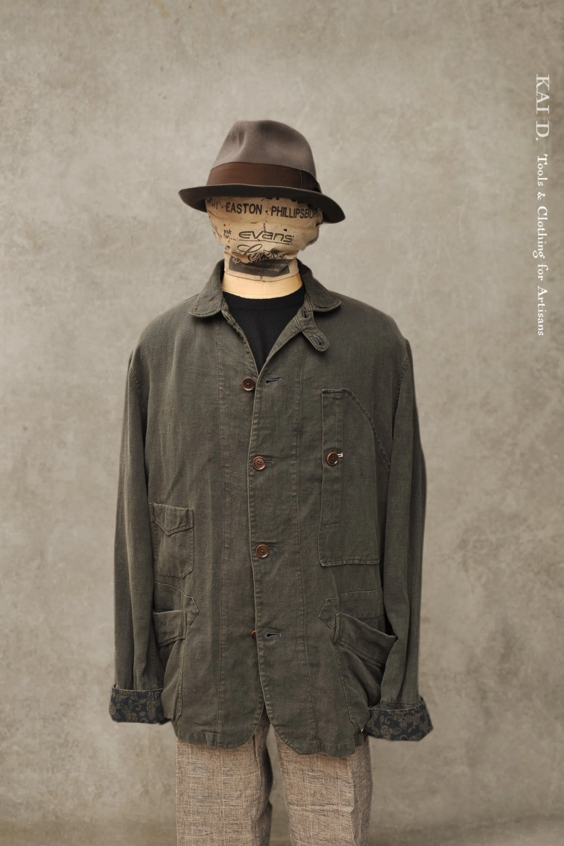 Garment Dyed Beecher Jacket - Olive - XL