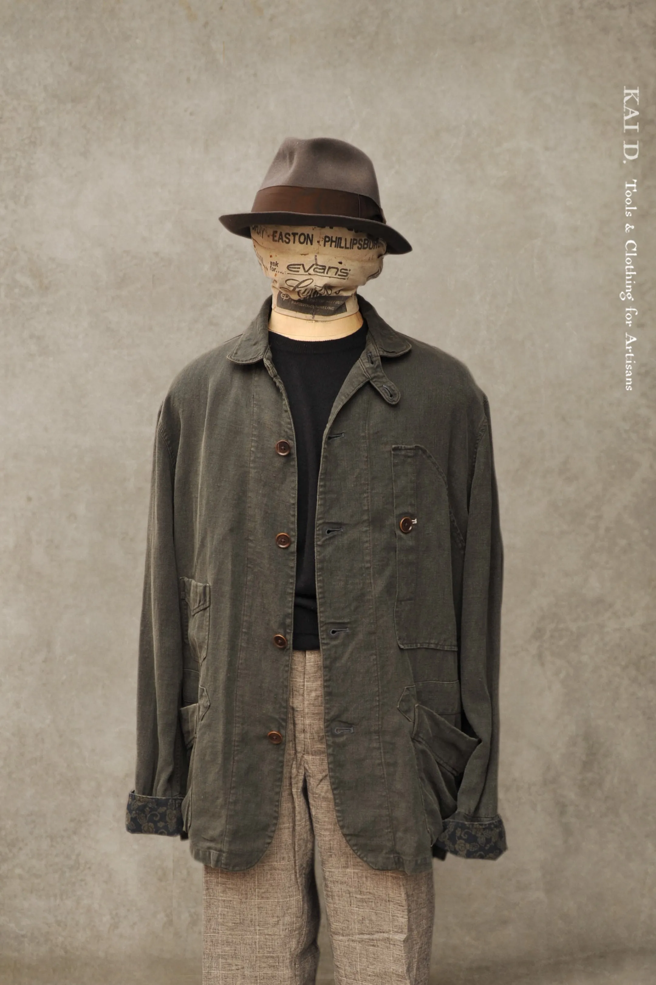 Garment Dyed Beecher Jacket - Olive - XL