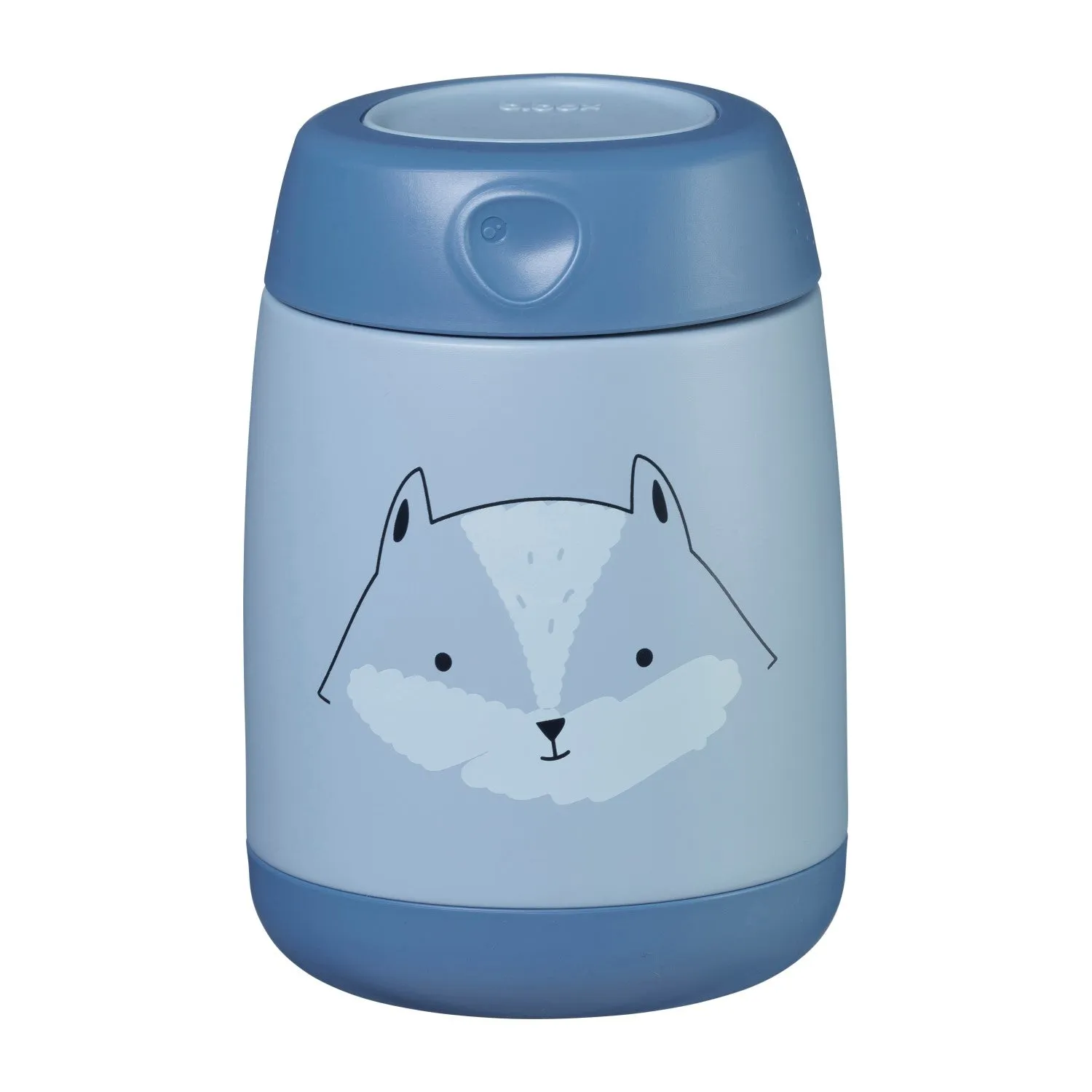 Insulated Mini Food Jar 210ml Friendly fox Blue