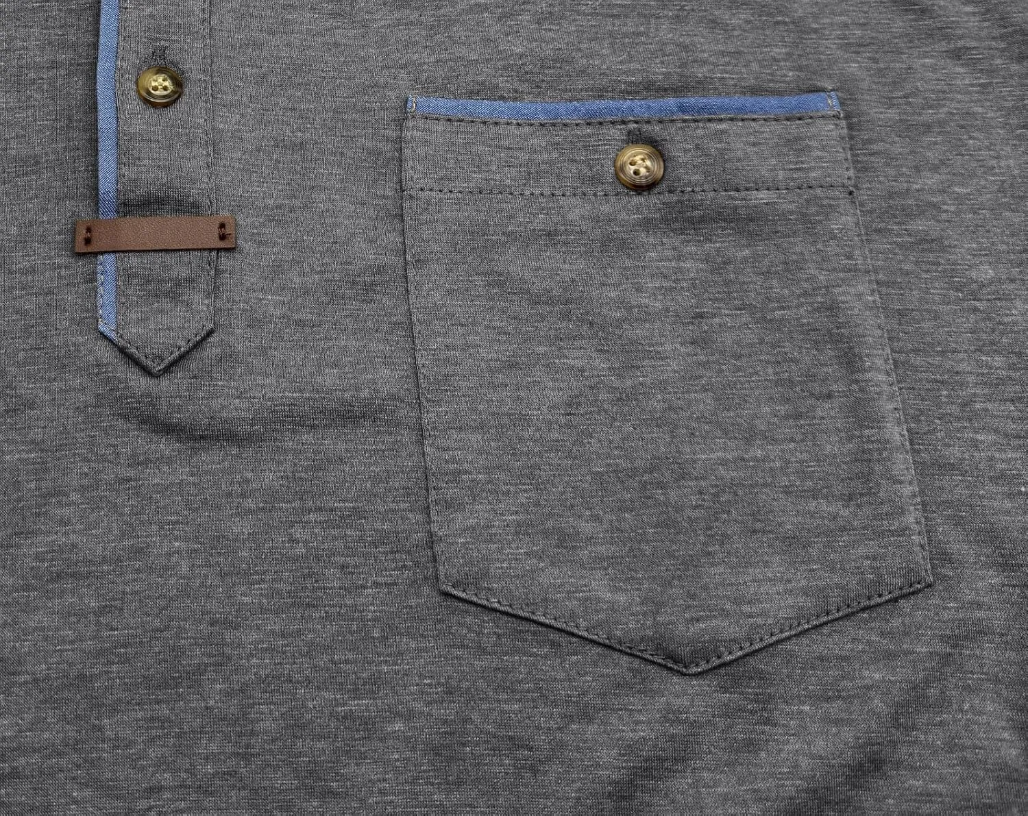 Men's Casual Polo Shirts Classic Button Basic Short Sleeve Shirt Lightweight Cotton Tees Golf Stylish Tops