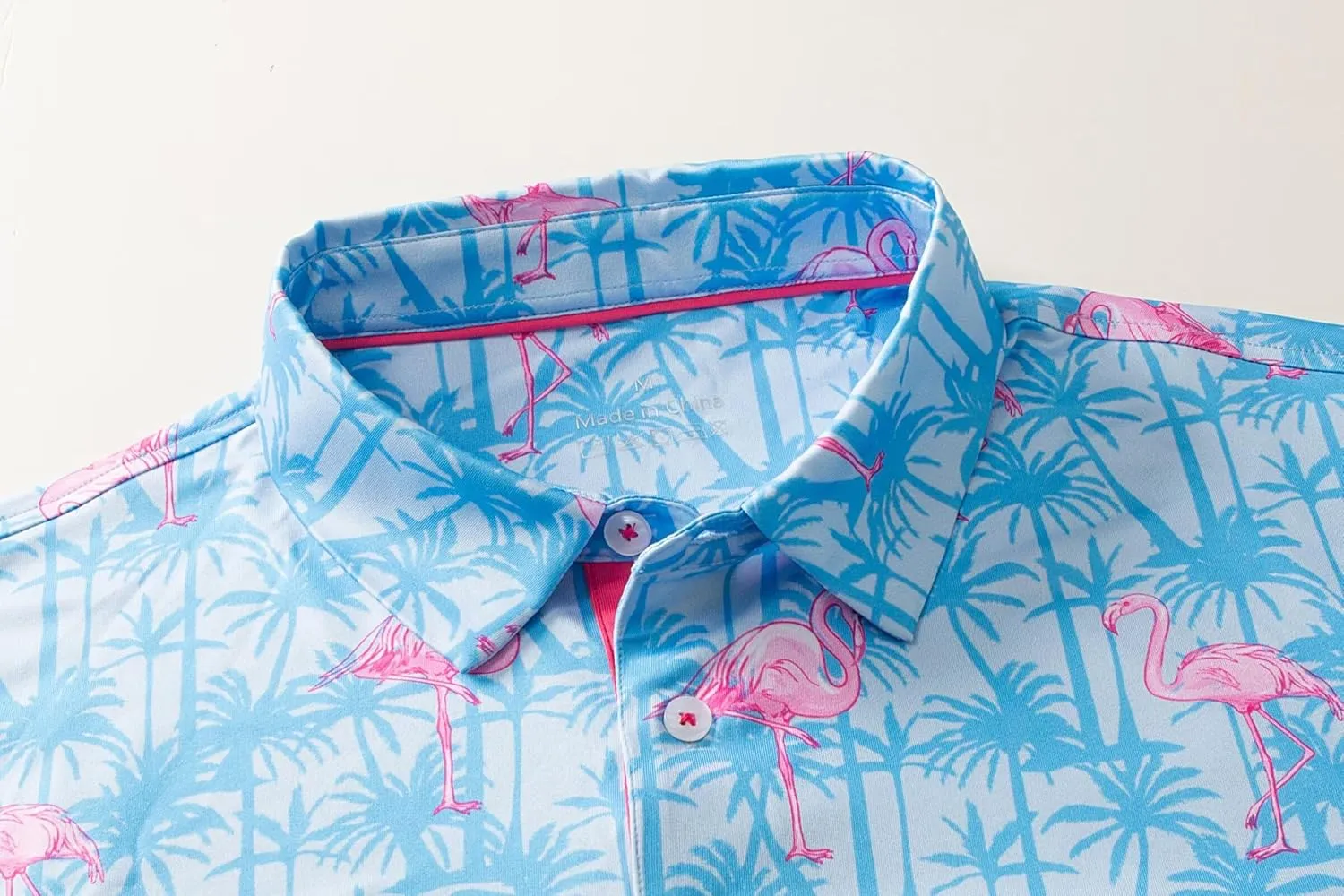 Mens Golf Shirts Quick Dry Moisture Wicking Casual Short Sleeve Performance Athletic Print Collared Stylish Men Polo Shirt