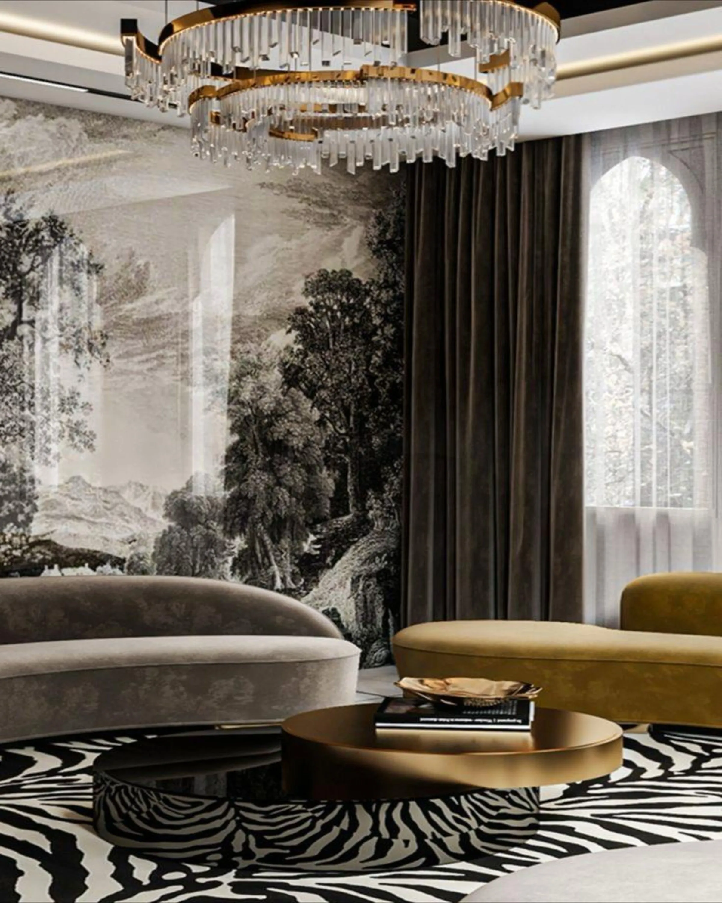 Modern Dining Room Stylish L Shaped Sofa