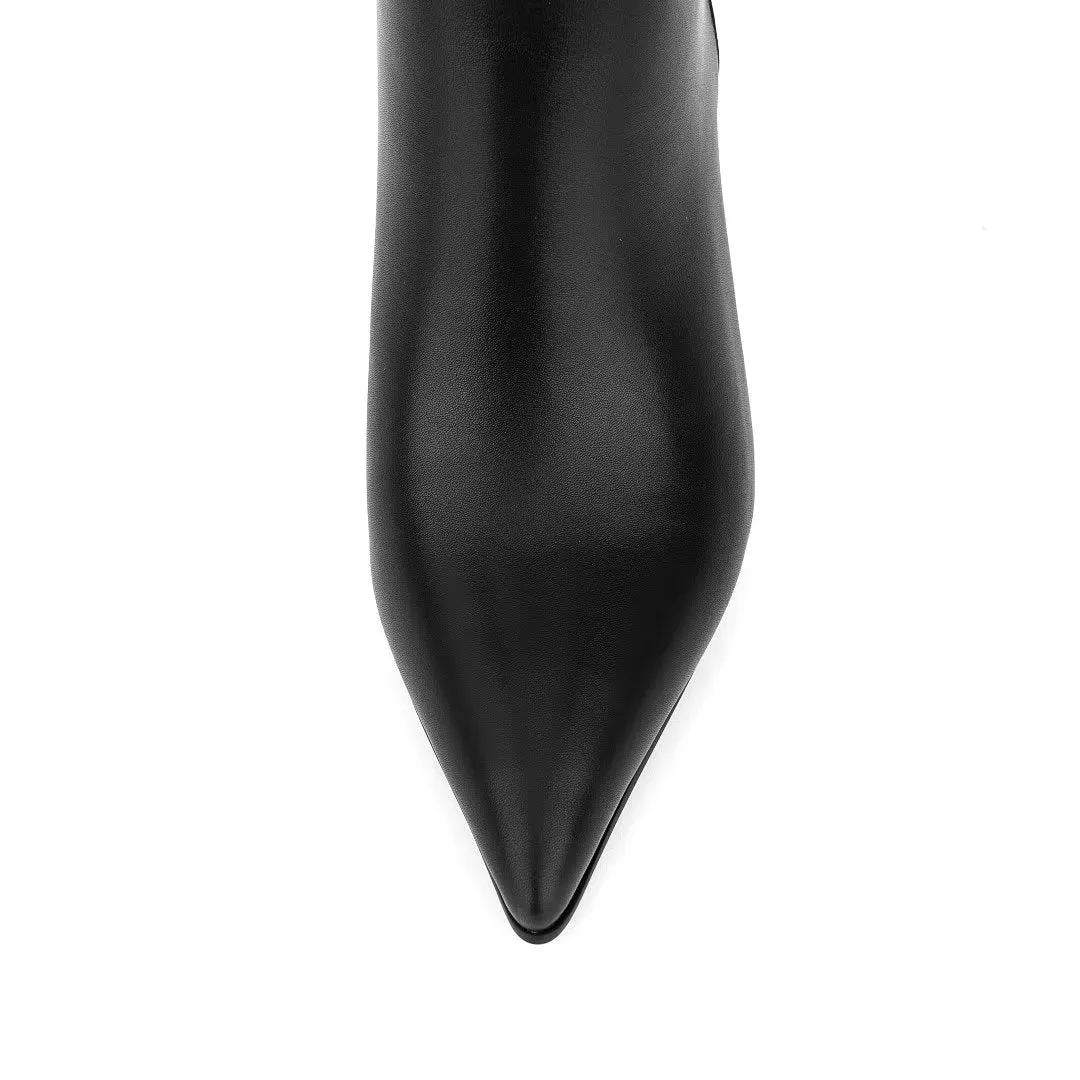 Sleek Chic Pointed Toe Winter Boots