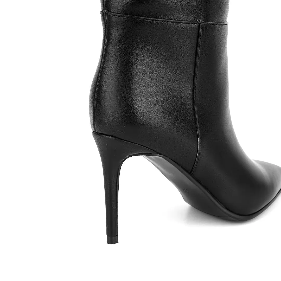 Sleek Chic Pointed Toe Winter Boots